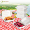 Greenwich Packaging Premium Bagasse Clamshell Box 9x6 inch- Pack of 50