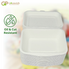 Greenwich Packaging Premium Bagasse Clamshell Box 5x7 inch - Pack of 50