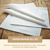 2 ply 33x33cm White Napkin (Pack of 200)