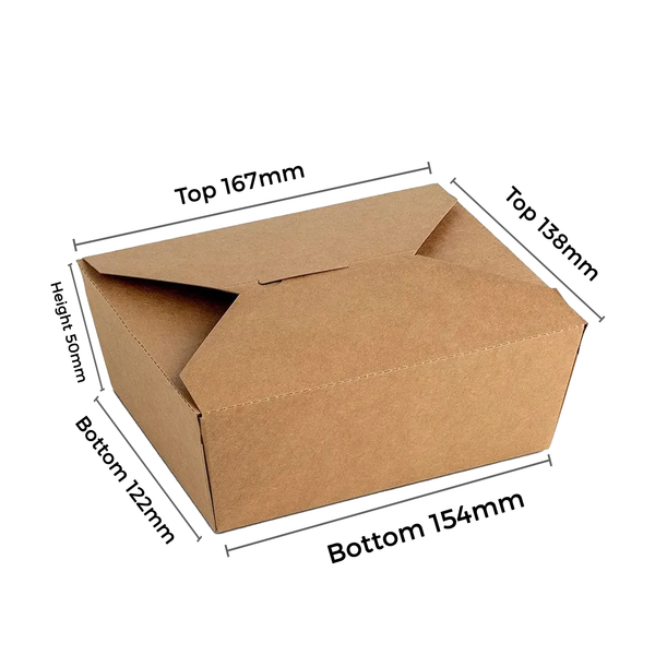 Virgin Kraft Takeaway Box 1080 ml