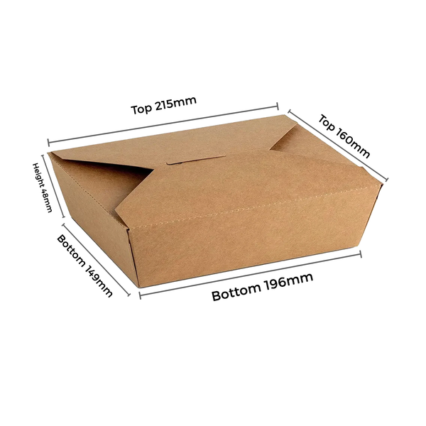 Virgin Kraft Takeaway Box 1480 ml