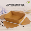 Virgin Kraft Takeaway Box (Pack of 50) 1480 ml