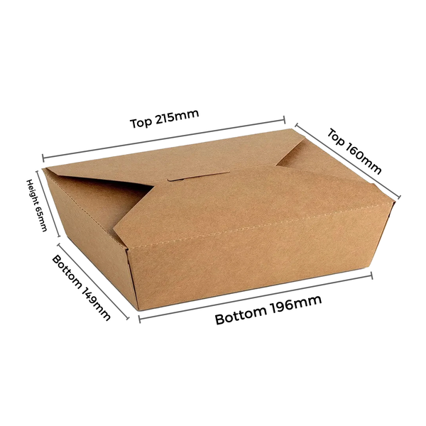 Virgin Kraft Takeaway Box 2000 ml