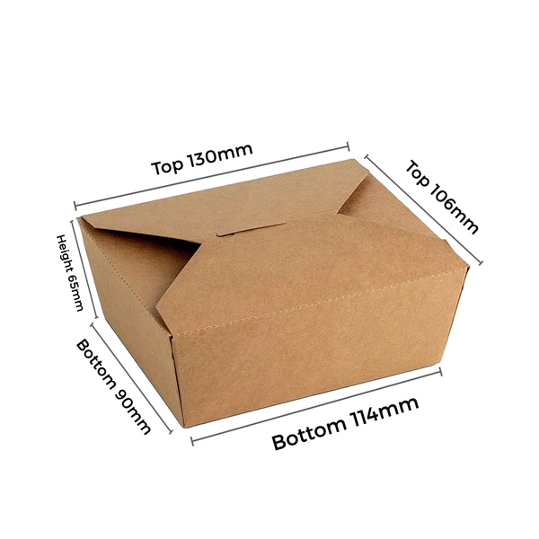 Virgin Kraft Takeaway Box - 800 ml