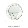 6-8 oz White lid for paper cups with sipper lock